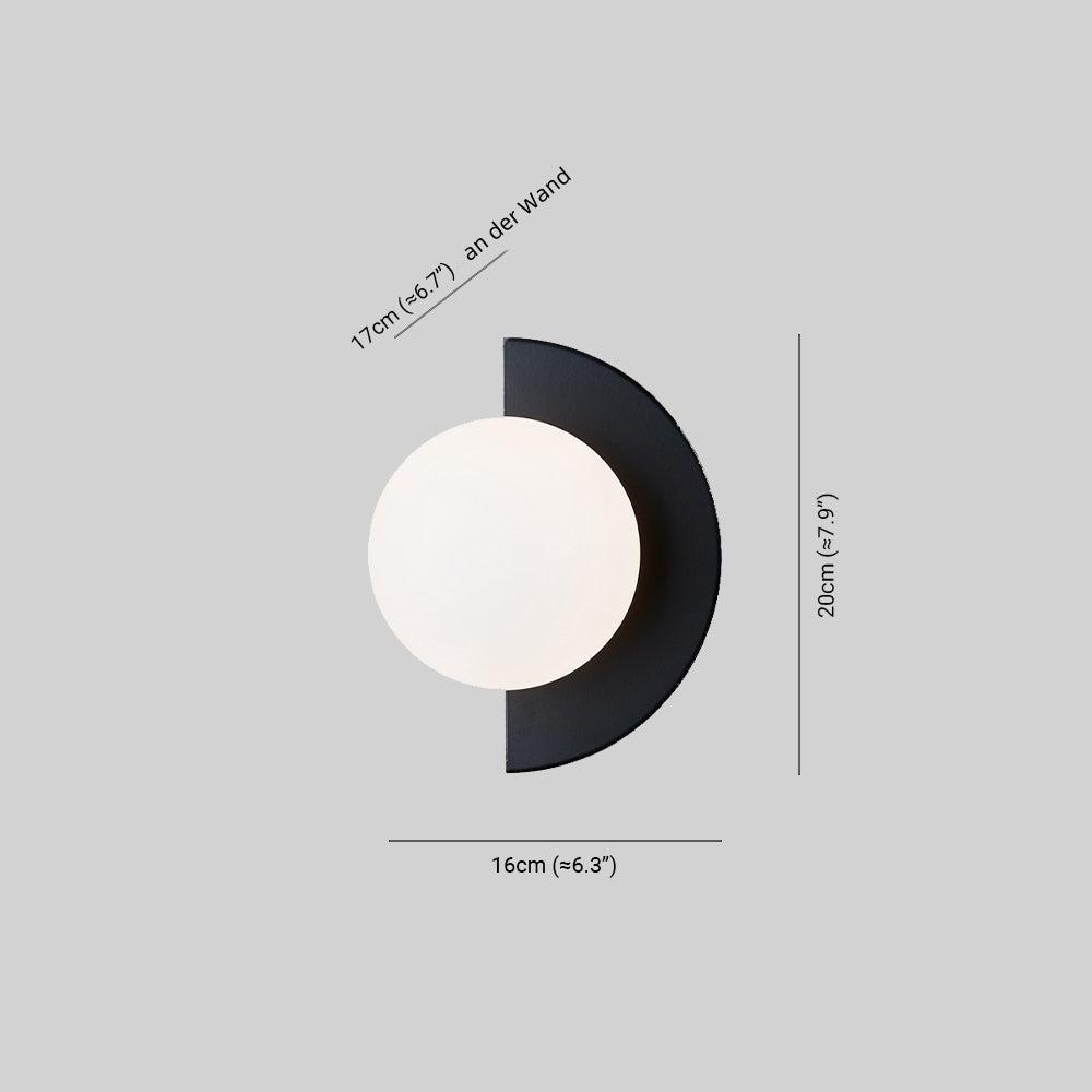 Modern Minimalist Glass Spherical Wall Light