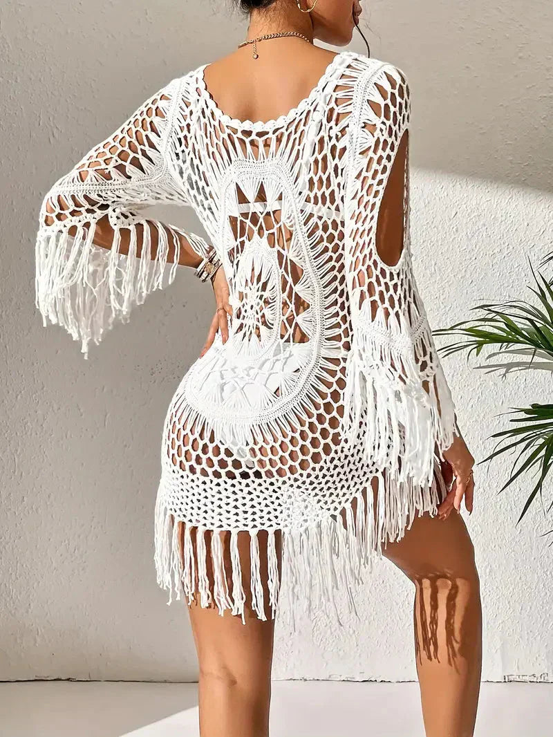 Melody - Boho Style Long Sleeve Bikini Cover-Up