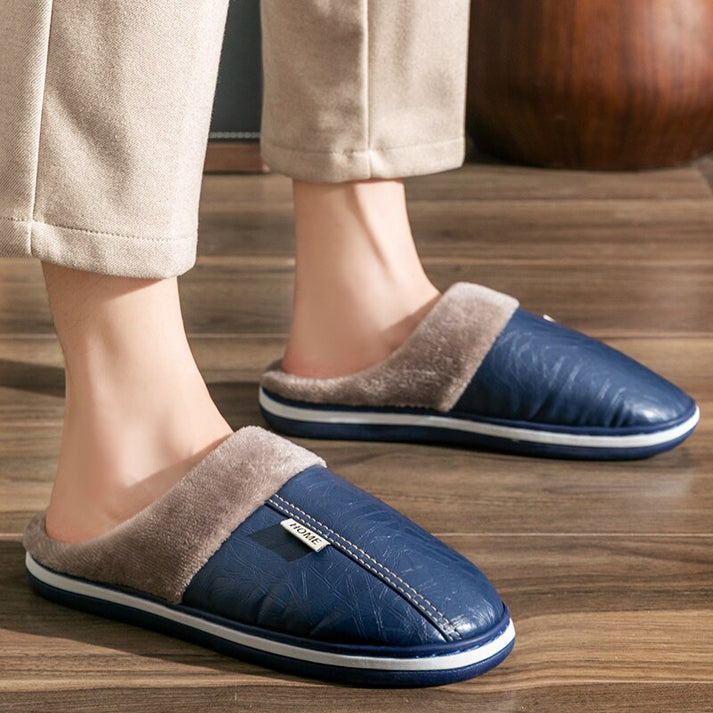 Finn - Warm, non-slip, fleece-lined, flat slippers