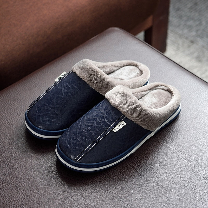 Finn - Warm, non-slip, fleece-lined, flat slippers