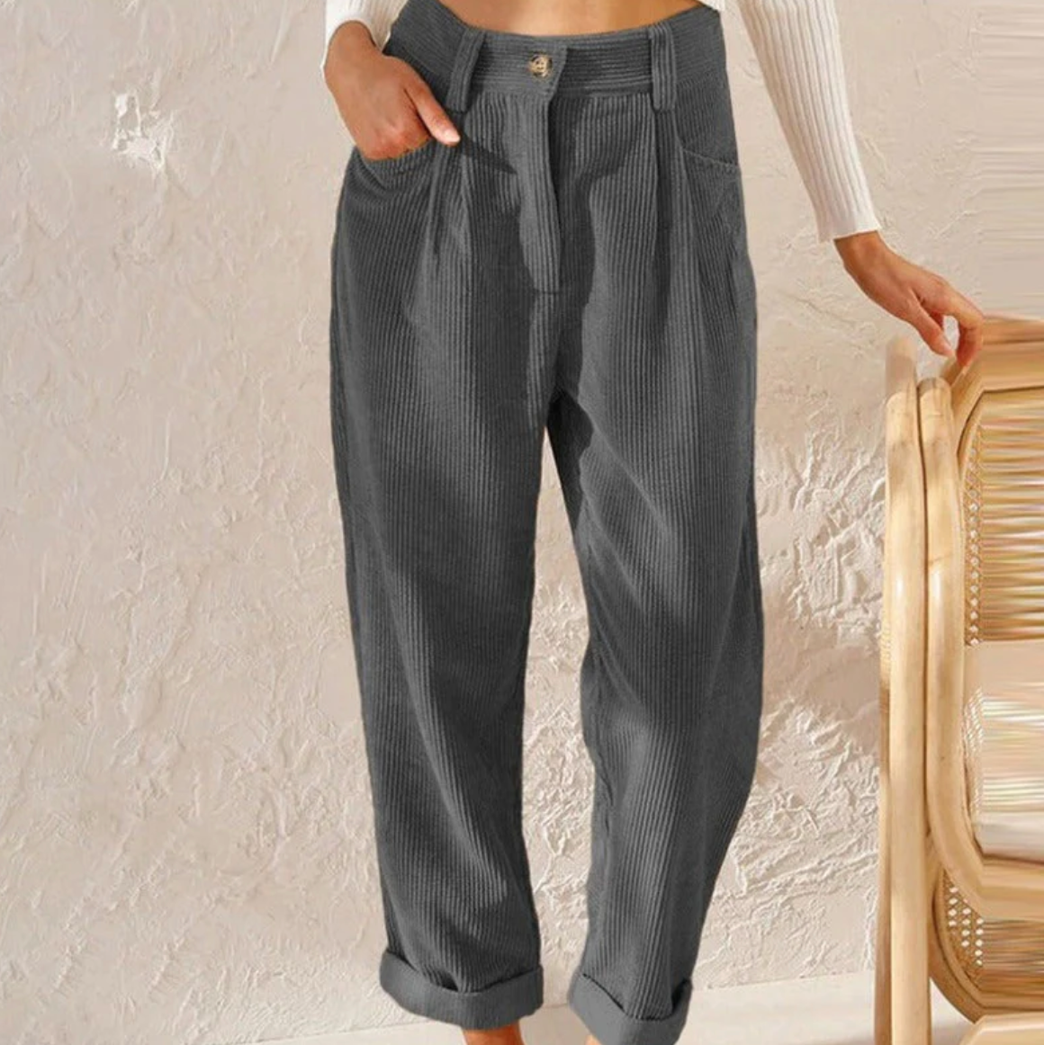 Georgia | Trendy Stylish Corduroy Pants