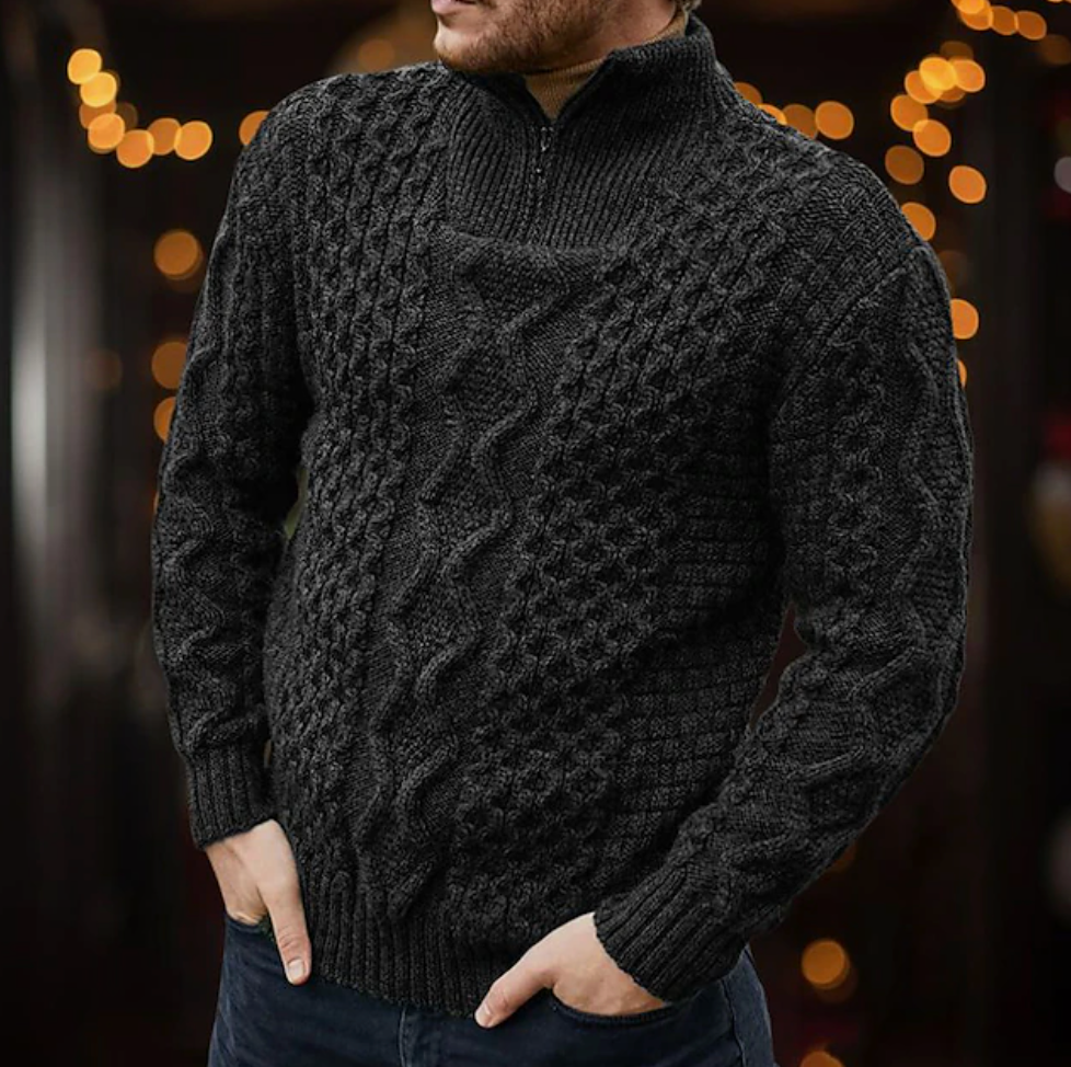 Carl - Half-Zip Roll Neck Sweater