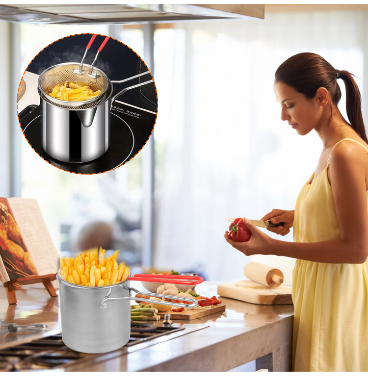 CookPro - Compact Oil Saving Deep Fryer Set