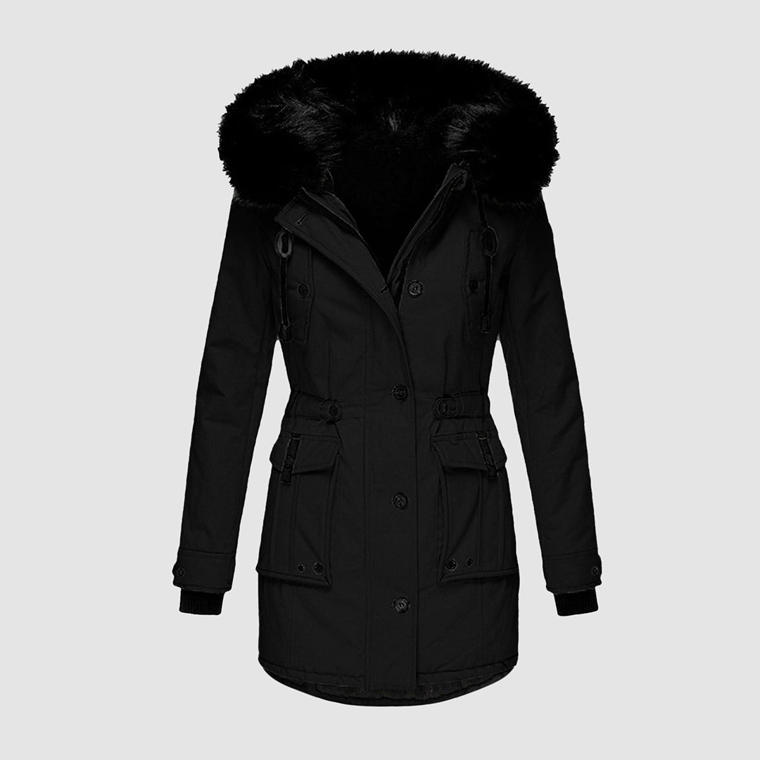 Stylish warming winter jacket – fashionable and cozy