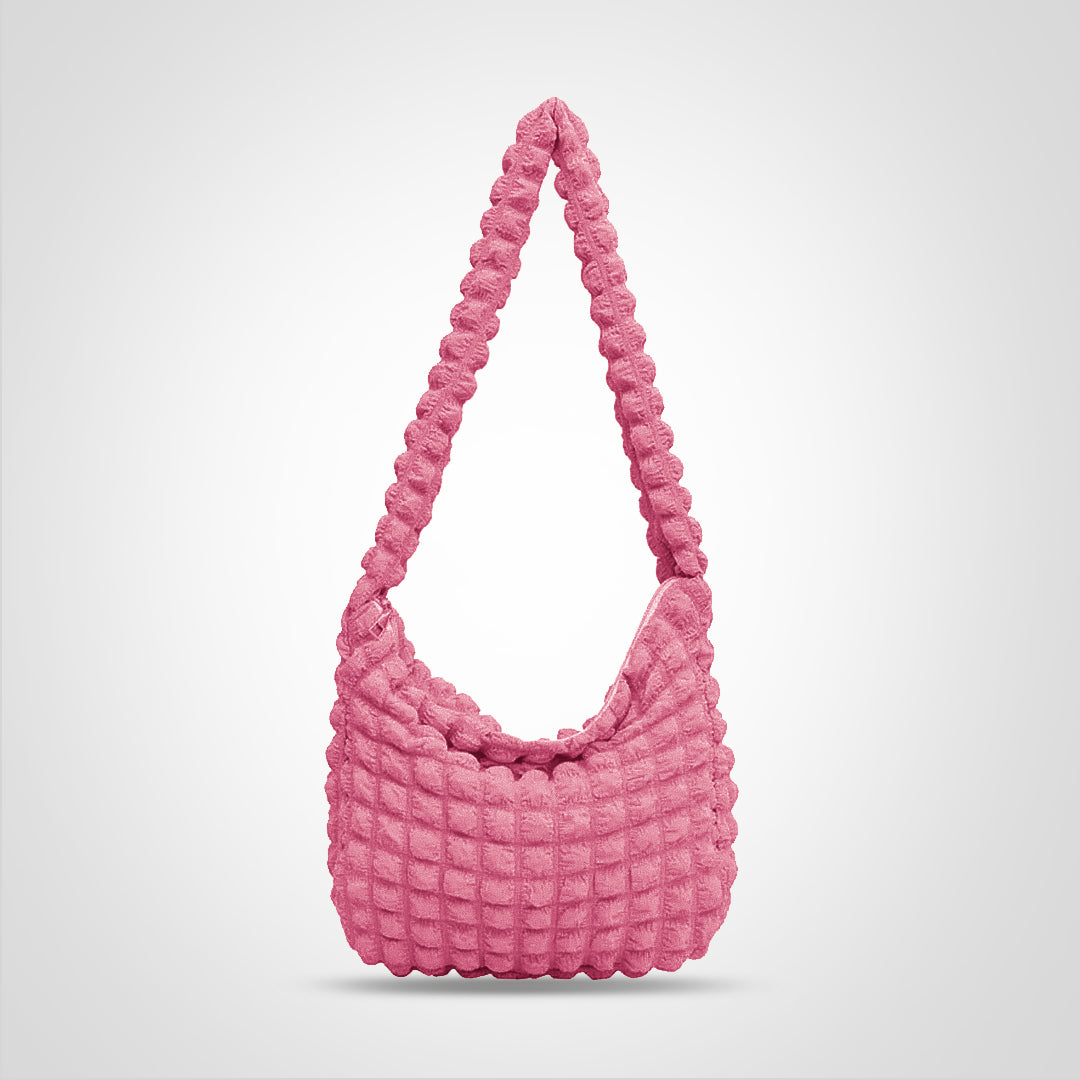 Bubbels | Checkered Padded Shoulder Bag