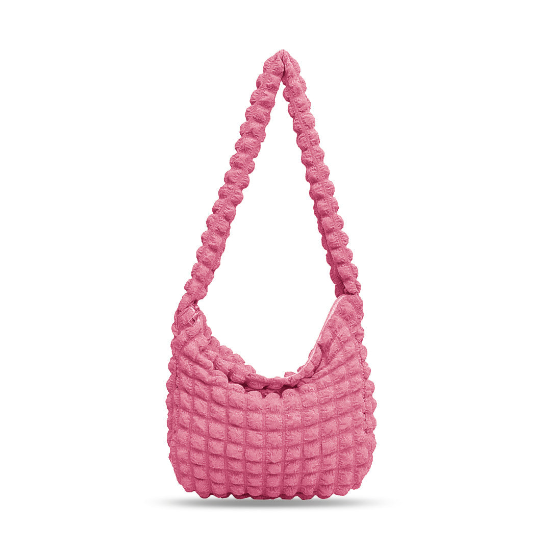 Bubbels | Checkered Padded Shoulder Bag