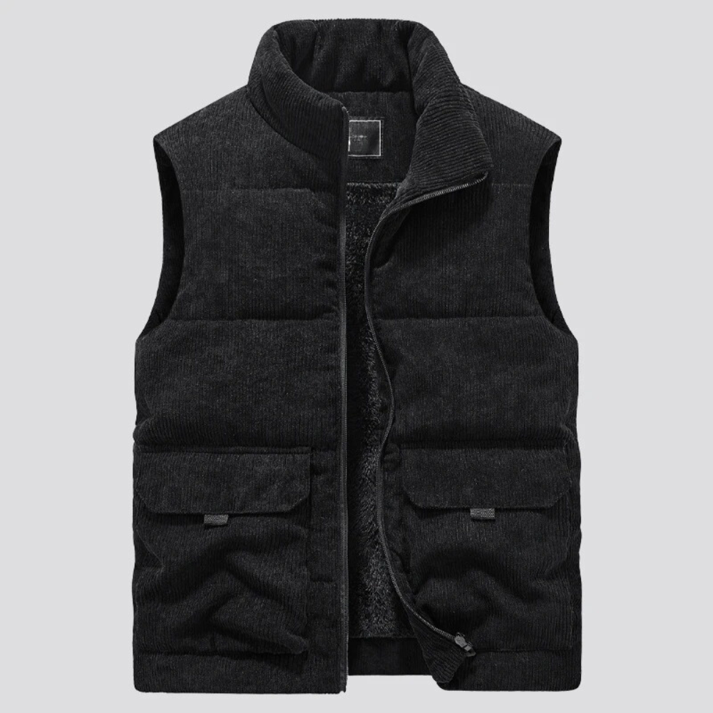 Samuel | Stylish Corduroy Puffer Vest