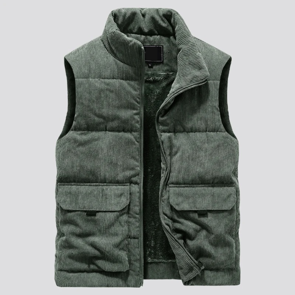 Samuel | Stylish Corduroy Puffer Vest