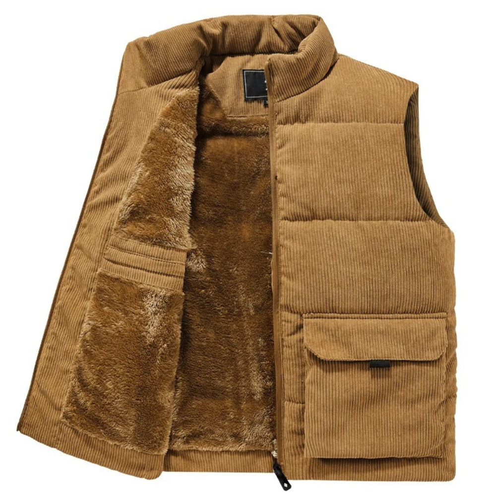 Samuel | Stylish Corduroy Puffer Vest