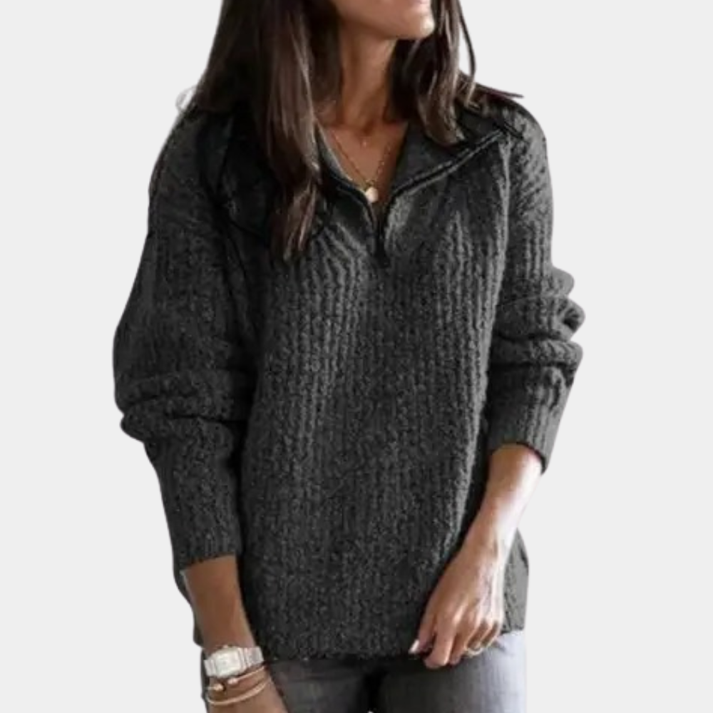 Ella - Warm Half-zip Sweater