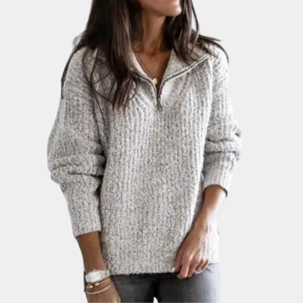 Ella - Warm Half-zip Sweater