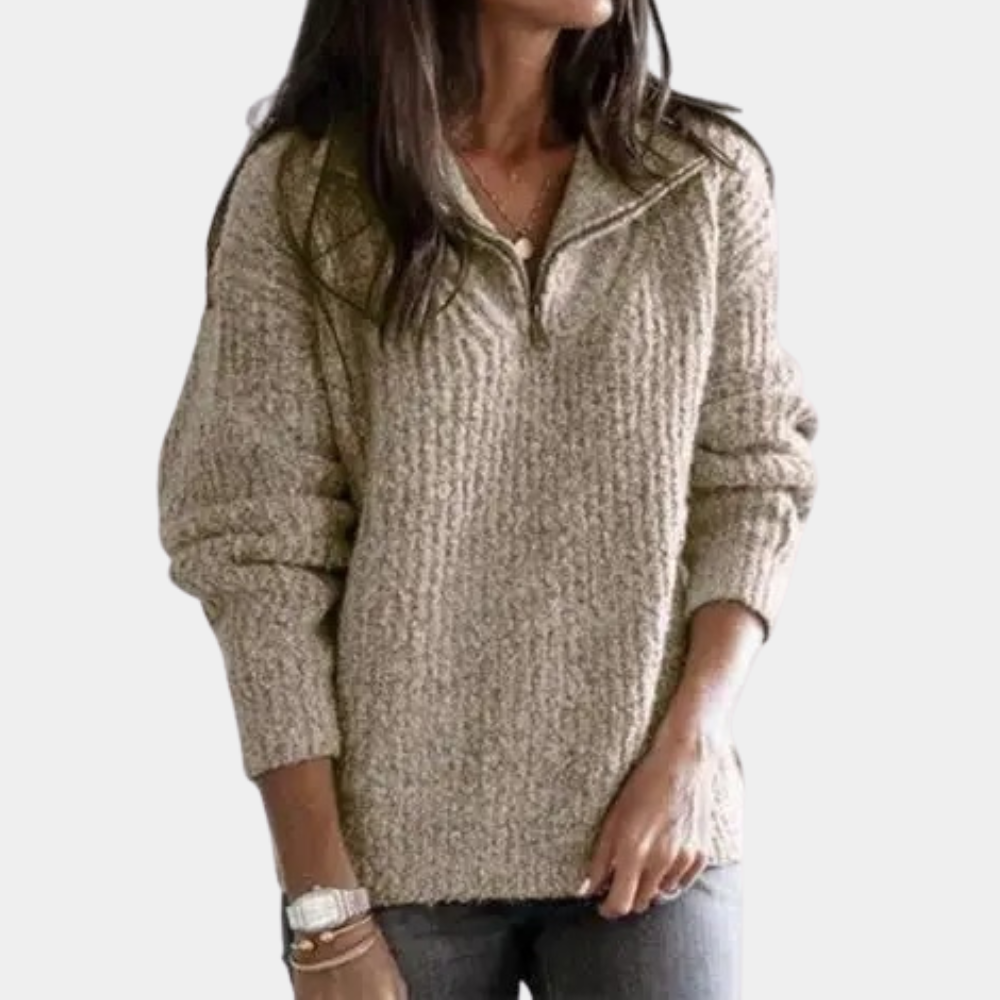 Ella - Warm Half-zip Sweater