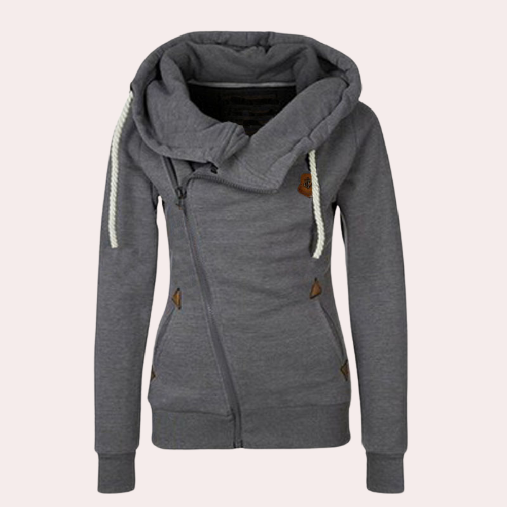 Andrea | Hooded Pullover with Zipper