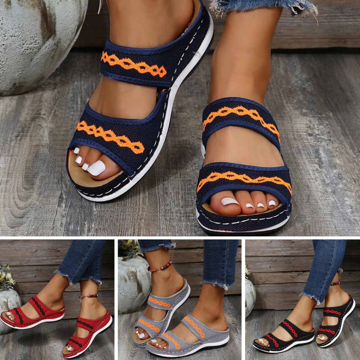 Leather Arch Support Sandals