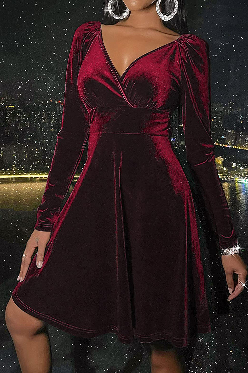 Audrey Velvet Dress for Women