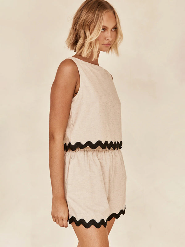 Karen - Sleeveless Top and Short Set