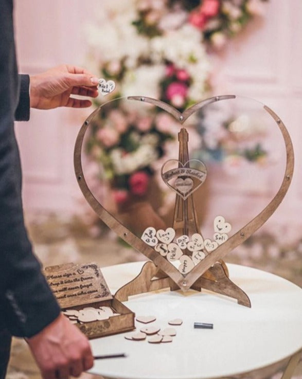 Everlasting Moments heart-shaped guest book