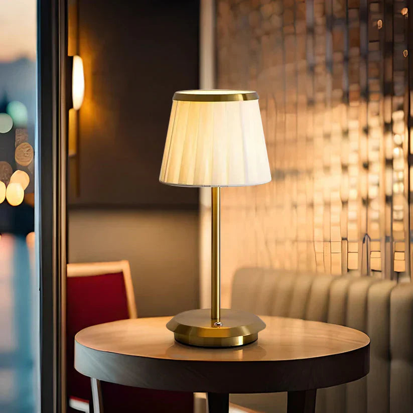 GleamTone - Elegant Pleated Table Lamp