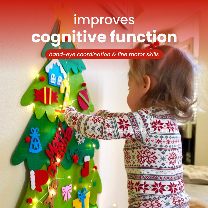 Felt Christmas Tree with Decorative Pieces