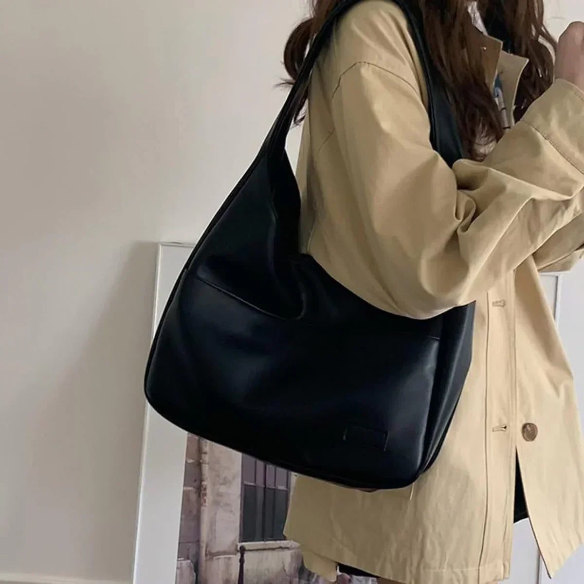 Ida - Timeless Leather Hobo Bag for Effortless Elegance