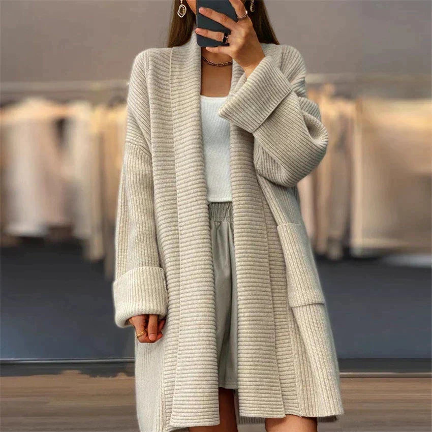 Laura | Cozy long cardigan jacket for women