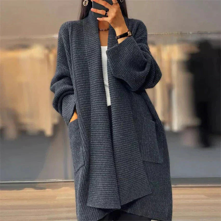 Laura | Cozy long cardigan jacket for women