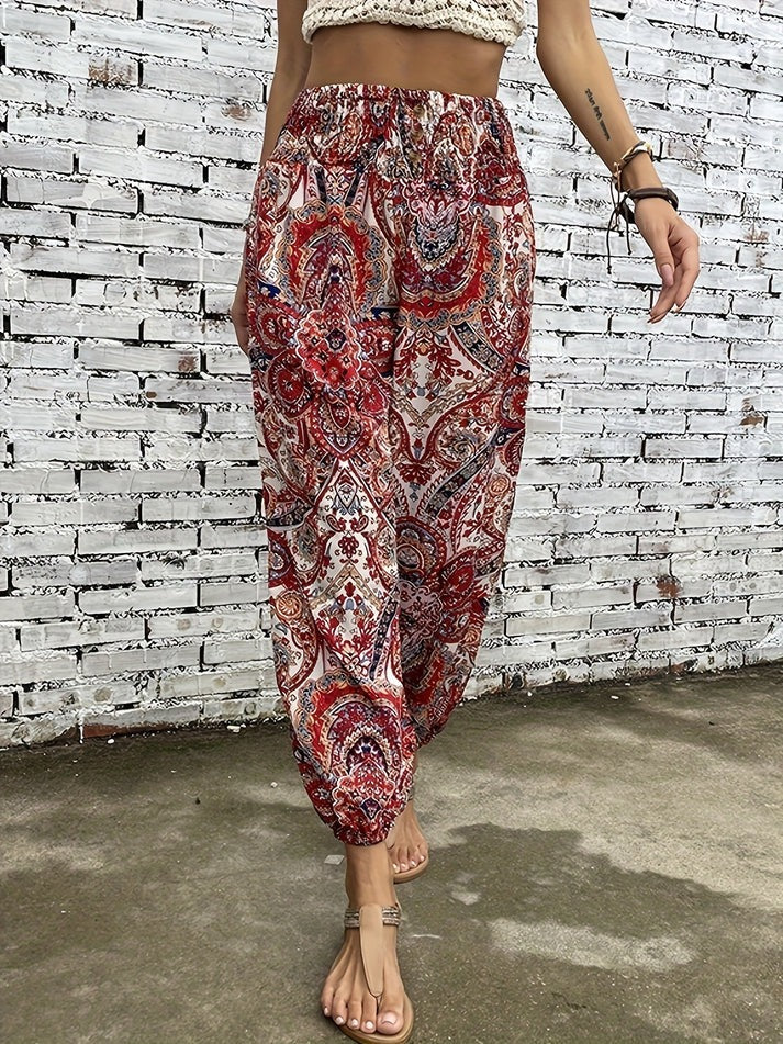 Ivy | Comfortable Trendy Boho Print Pants