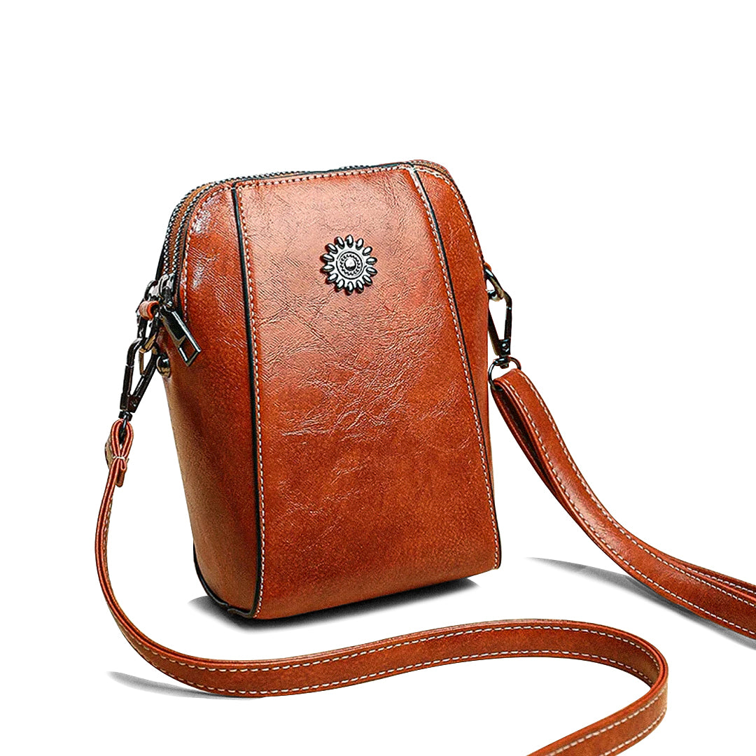 Daisy | Retro Leather Crossbody Bag