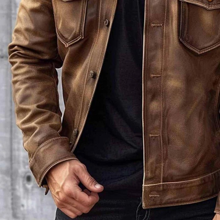 Jackson Men's Fashion Vegan Leather Jacket