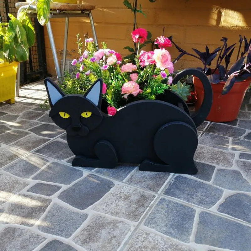 Flora DIY cat-shaped vase plants