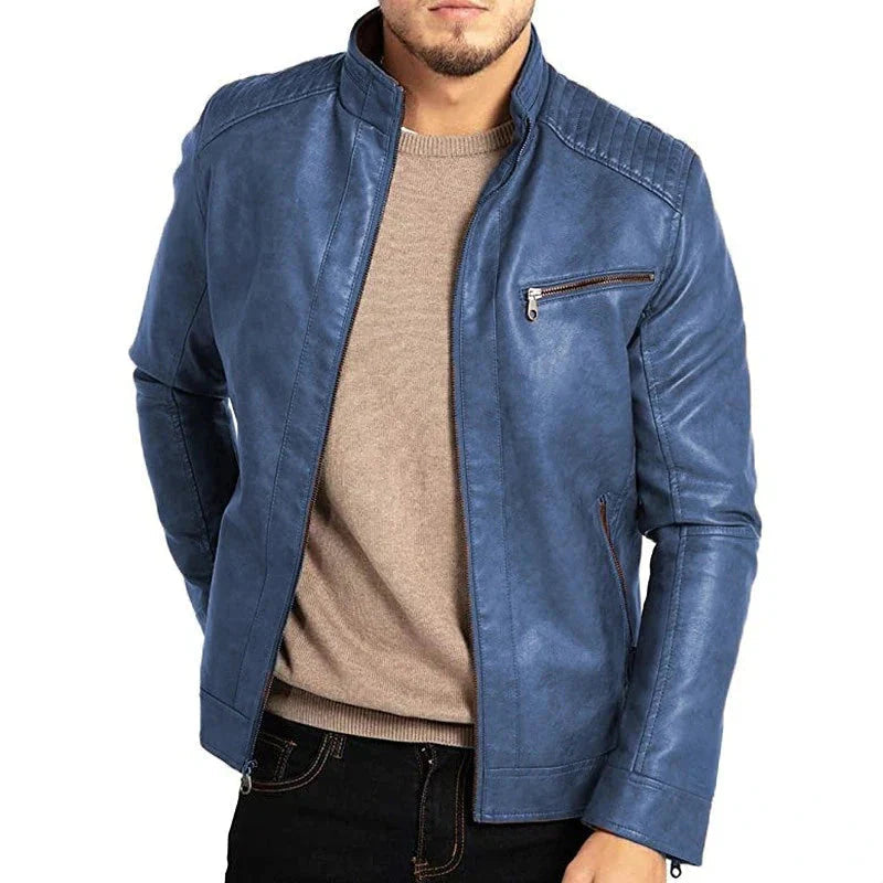 Axel - Warm zip-up jacket with standing collar