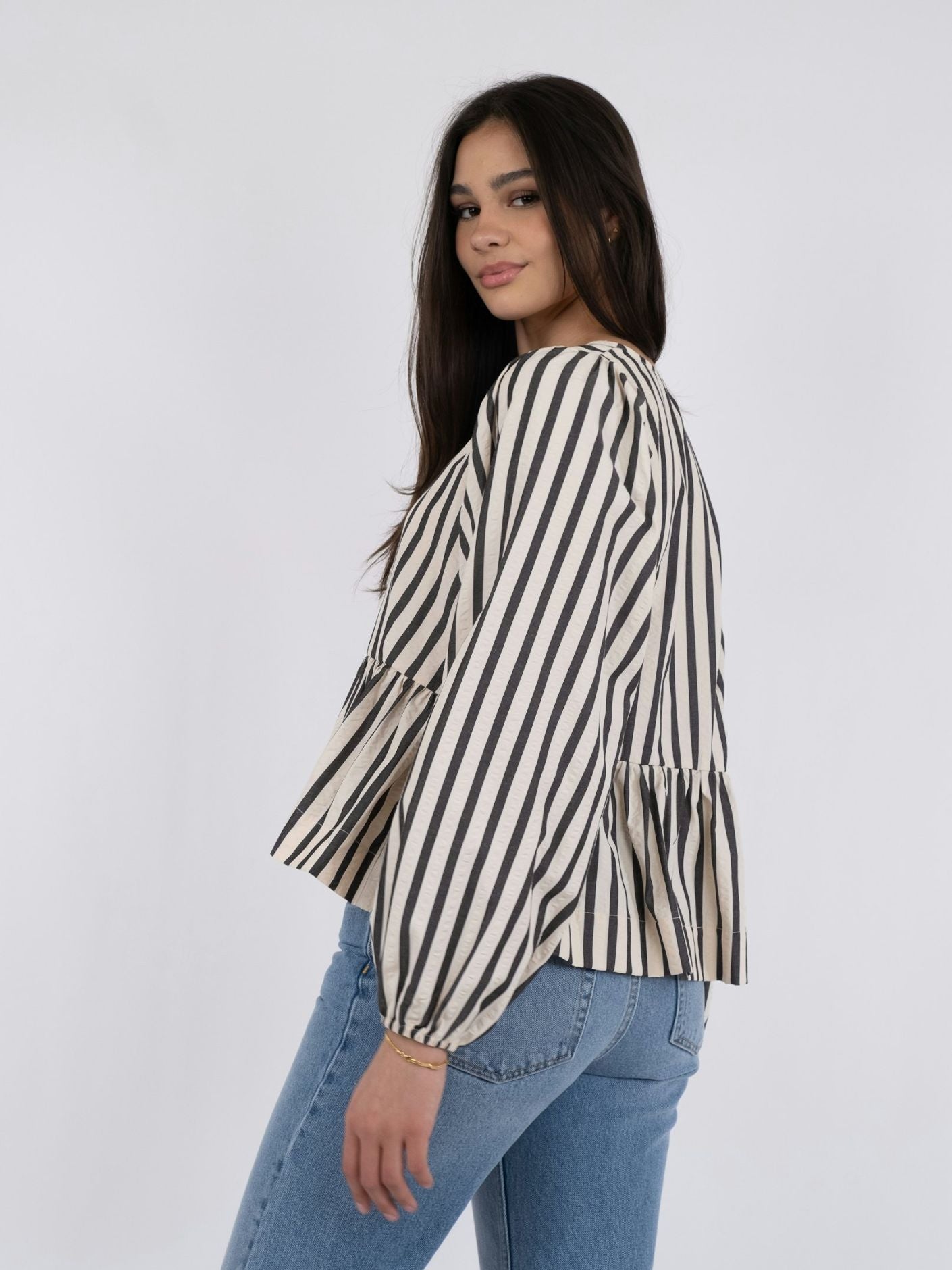 Lily Contrast Stripe Blouse