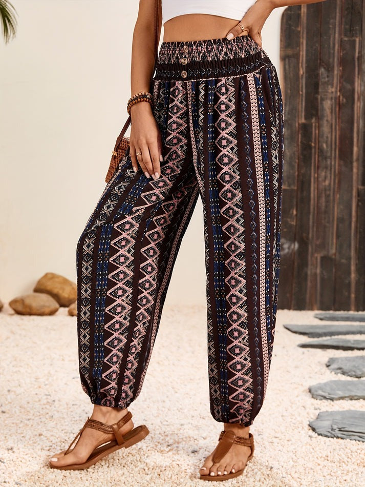 Ivy | Comfortable Trendy Boho Print Pants