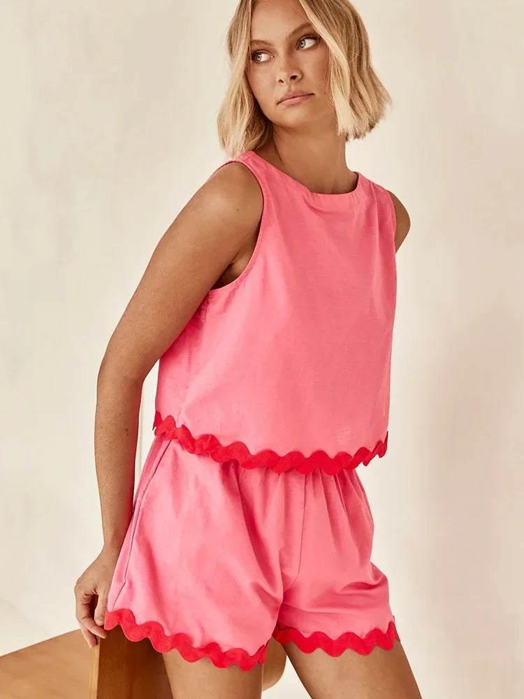Karen - Sleeveless Top and Short Set