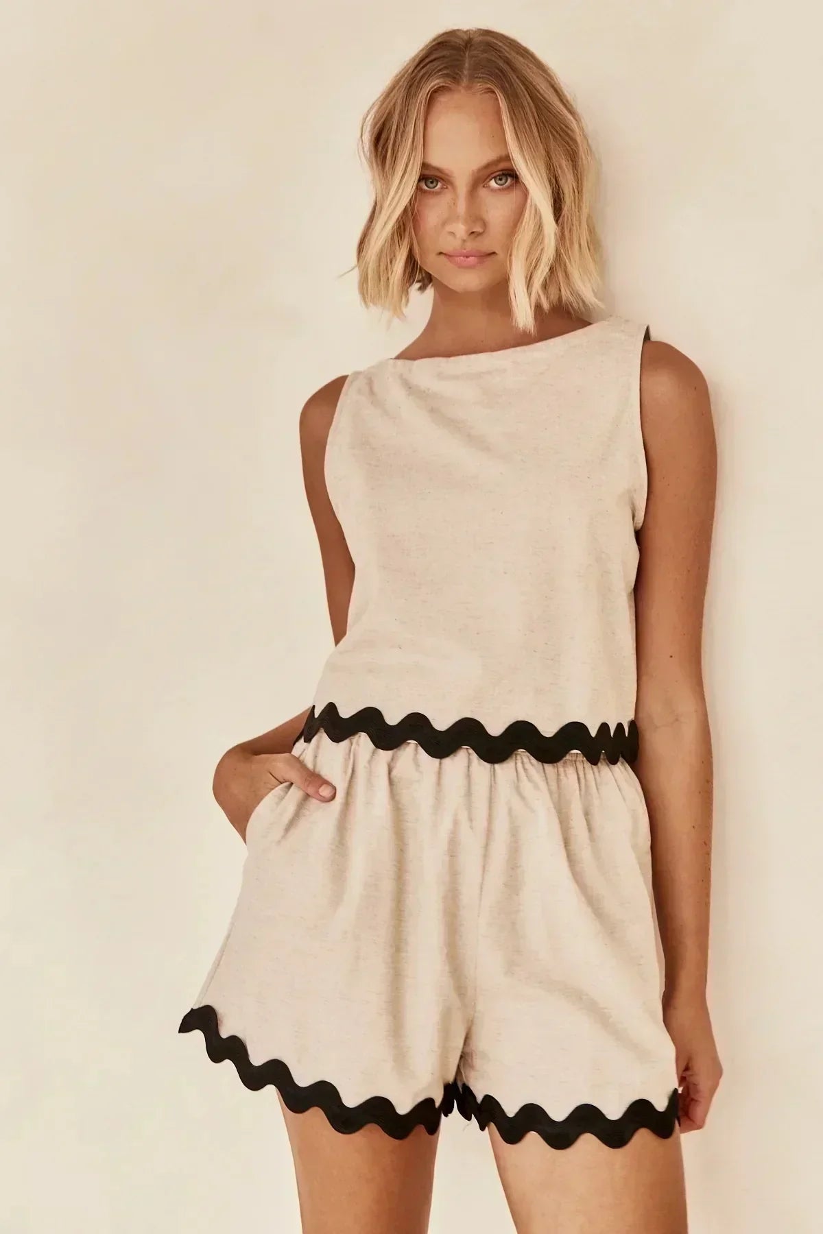 Karen - Sleeveless Top and Short Set
