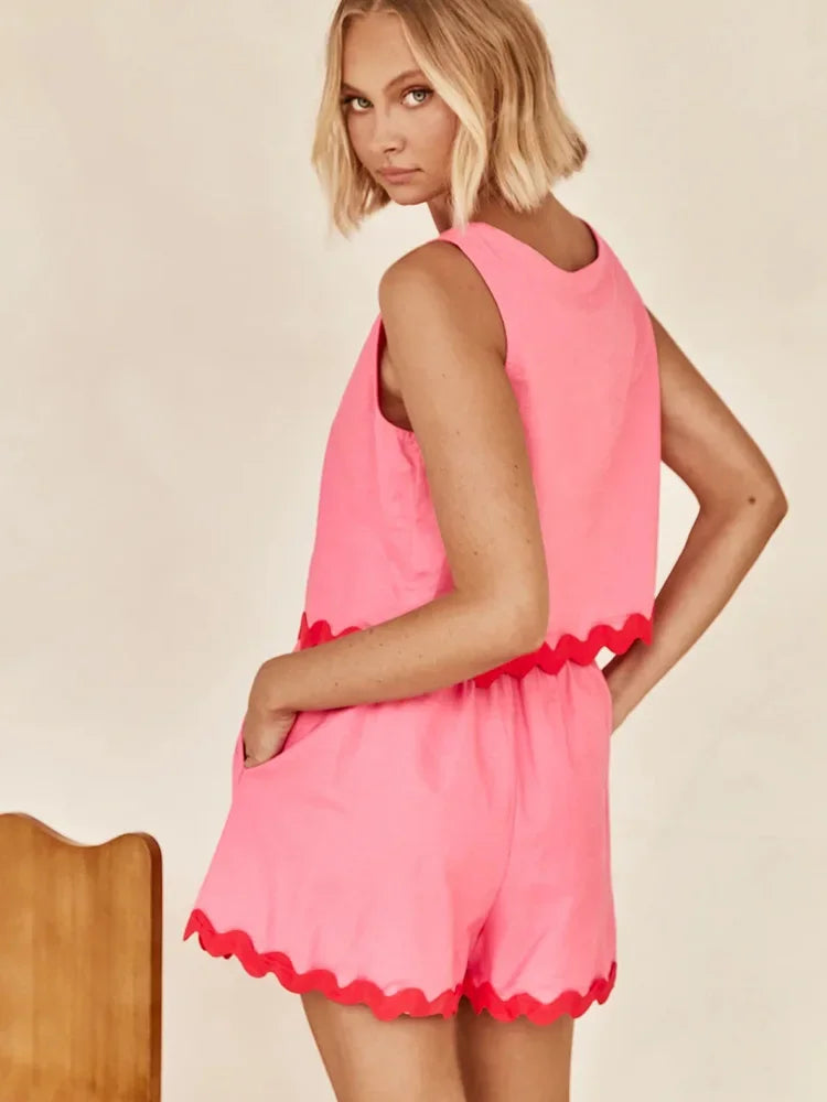 Karen - Sleeveless Top and Short Set