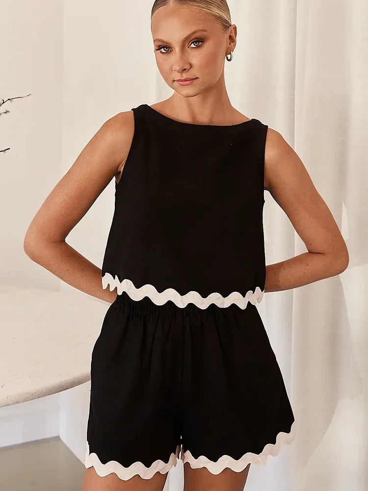 Karen - Sleeveless Top and Short Set