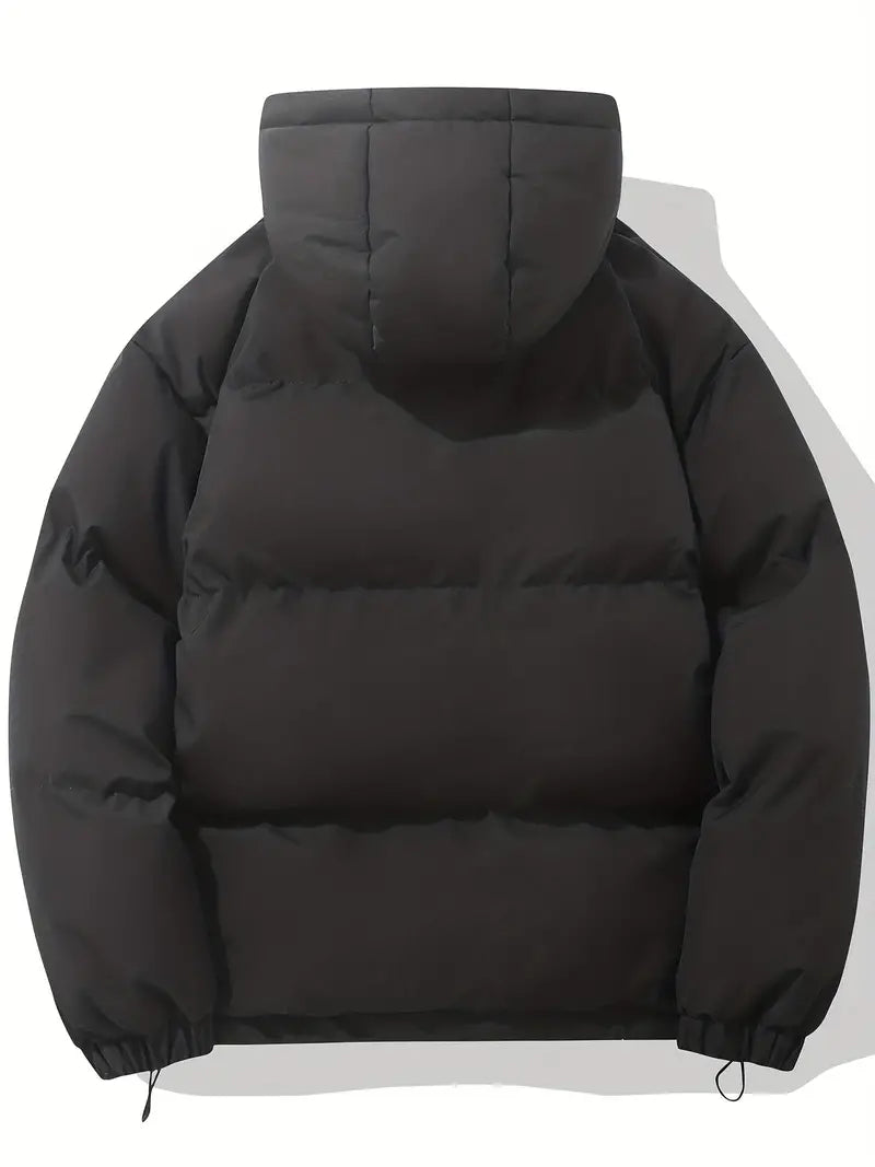 Harold relaxed jacket with hood and zipper