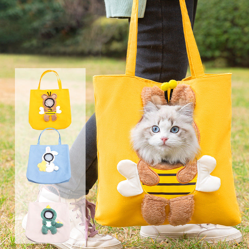 PetPouch - Cute Linen Pet Bag