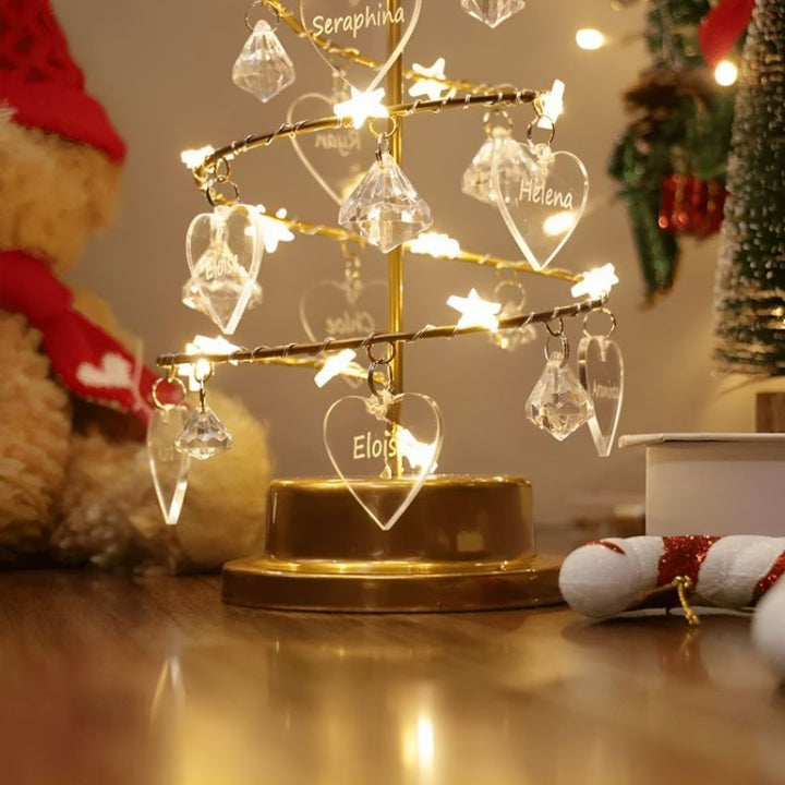 Crystal Christmas Tree Decorative Lamp