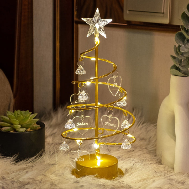 Crystal Christmas Tree Decorative Lamp