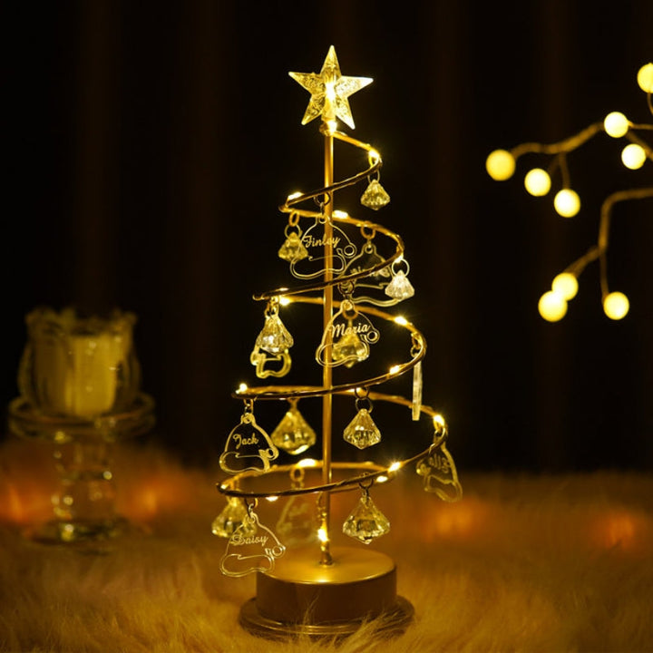 Crystal Christmas Tree Decorative Lamp