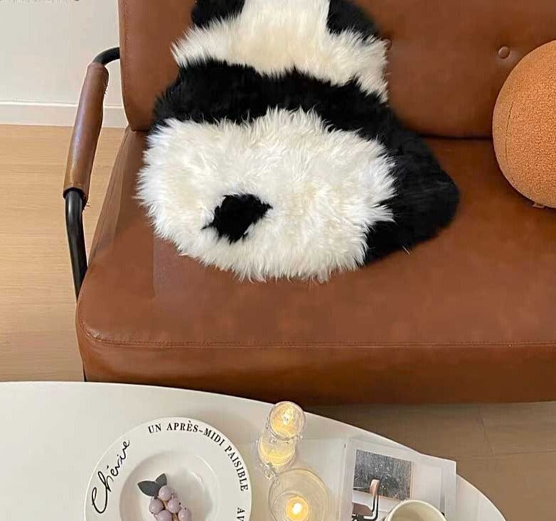 PandaFluff - Charming Plush Mat for a Cozy, Playful Touch