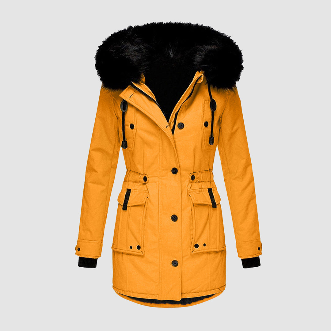 Stylish warming winter jacket – fashionable and cozy