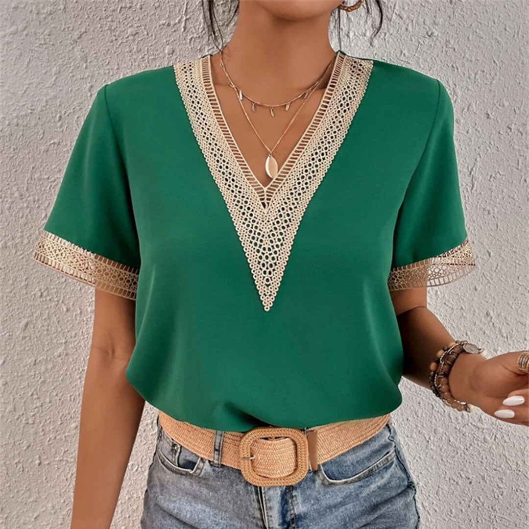 Viva Chic | Stylish V-Neck Women's Blouse