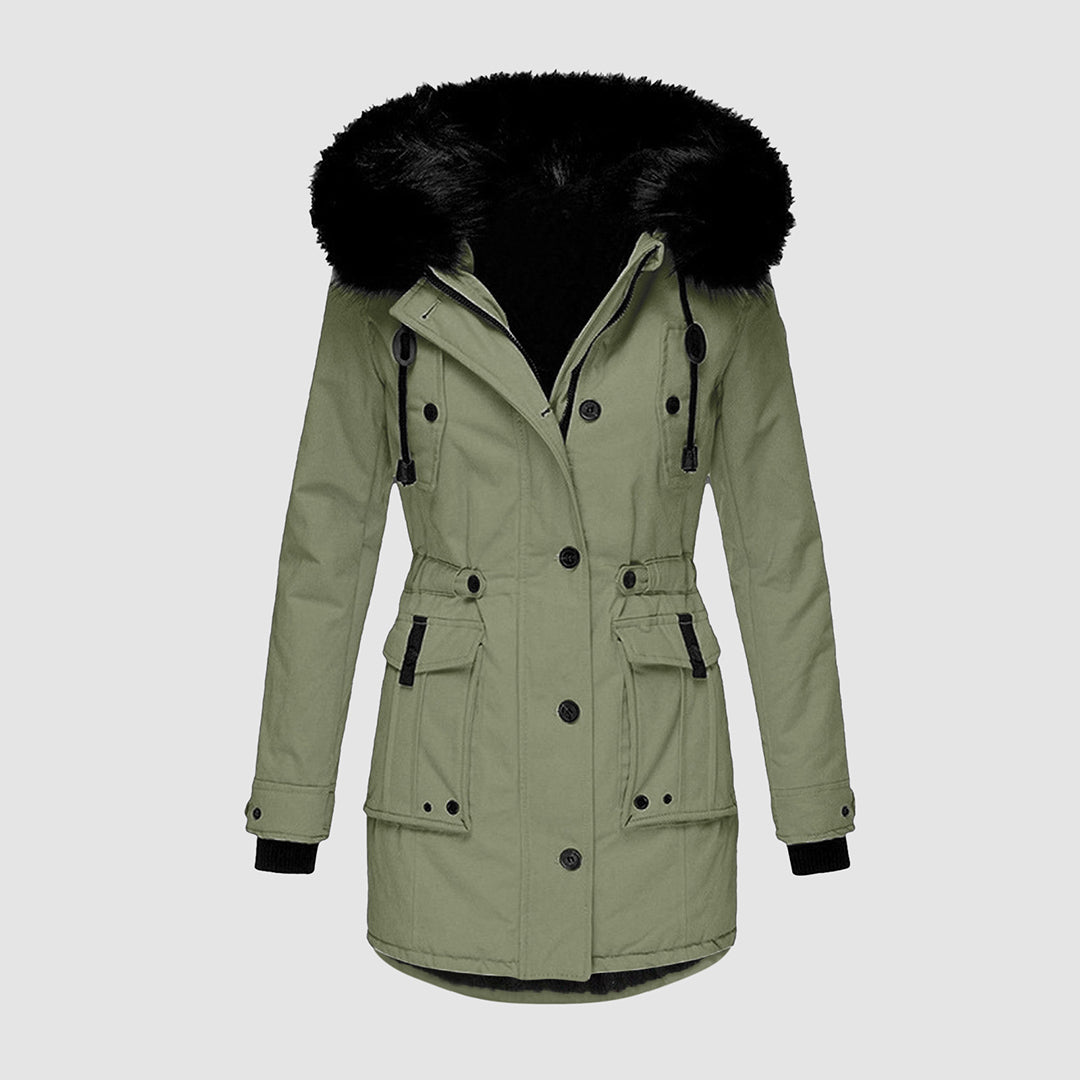 Stylish warming winter jacket – fashionable and cozy