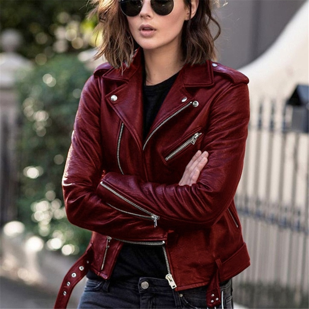 Gudrun - Leather jacket for women