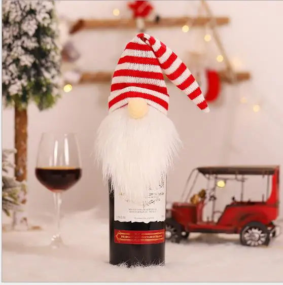 Cute Gnome Wine Bottle Cover