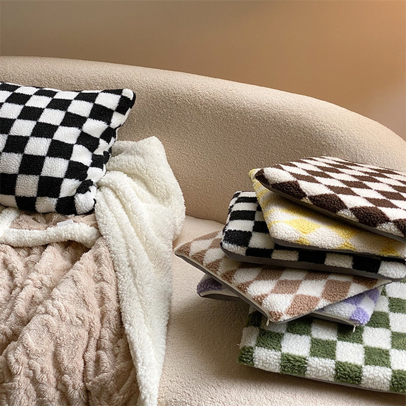 PlaidComfort - Classic Checked Cushion