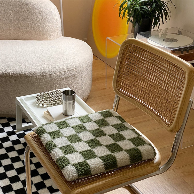 PlaidComfort - Classic Checked Cushion